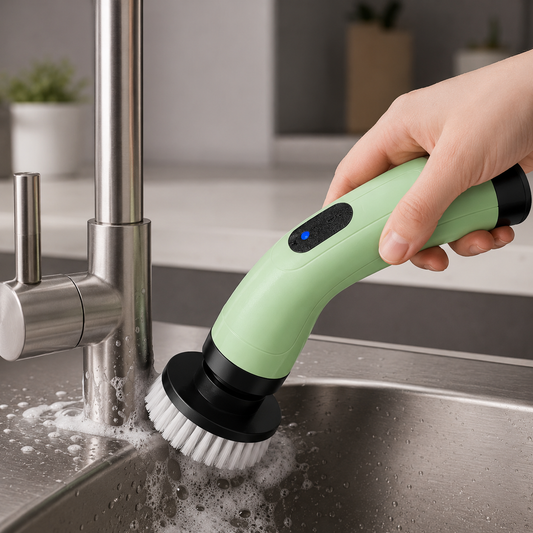 Electric Cleaning Brush with Telescopic Handle