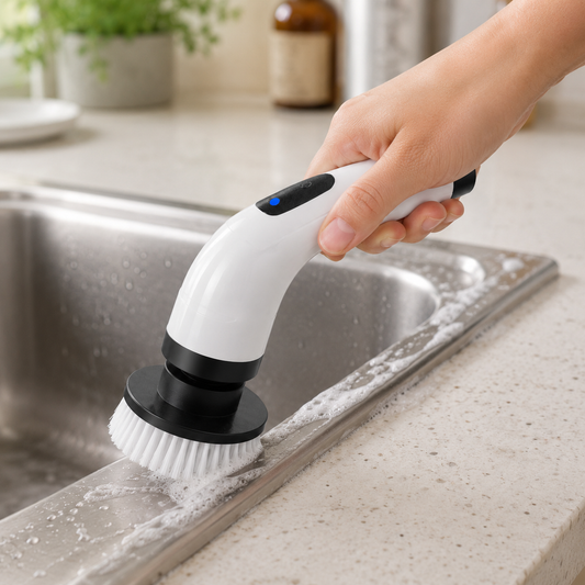 Electric Cleaning Brush with Telescopic Handle