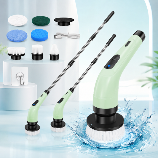 Electric Cleaning Brush with Telescopic Handle